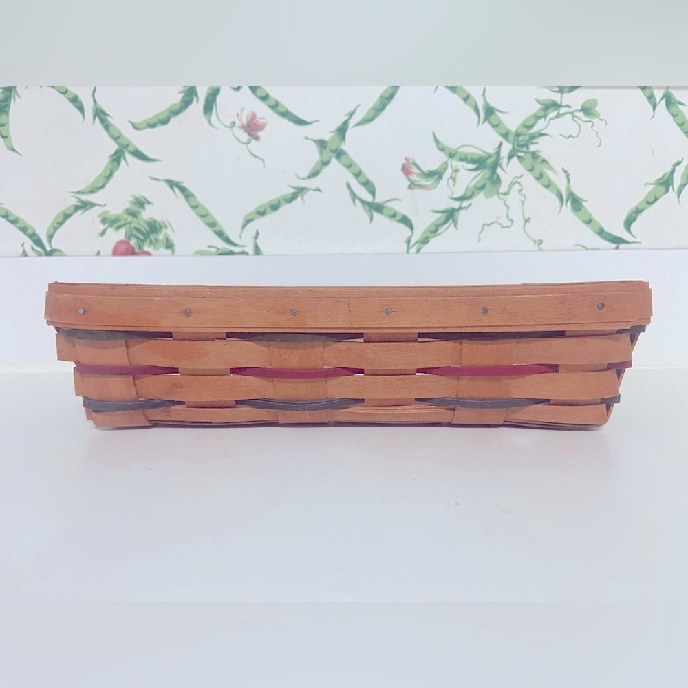 Longaberger Handwoven Basket with Brown Finish